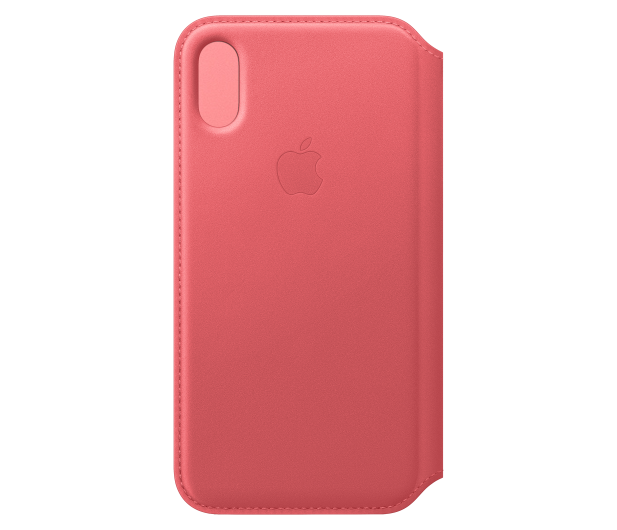 APPLE Etui skórzane folio iPhone XS - zgaszony róż MRX12ZM/A - 1461219 - zdjęcie 2